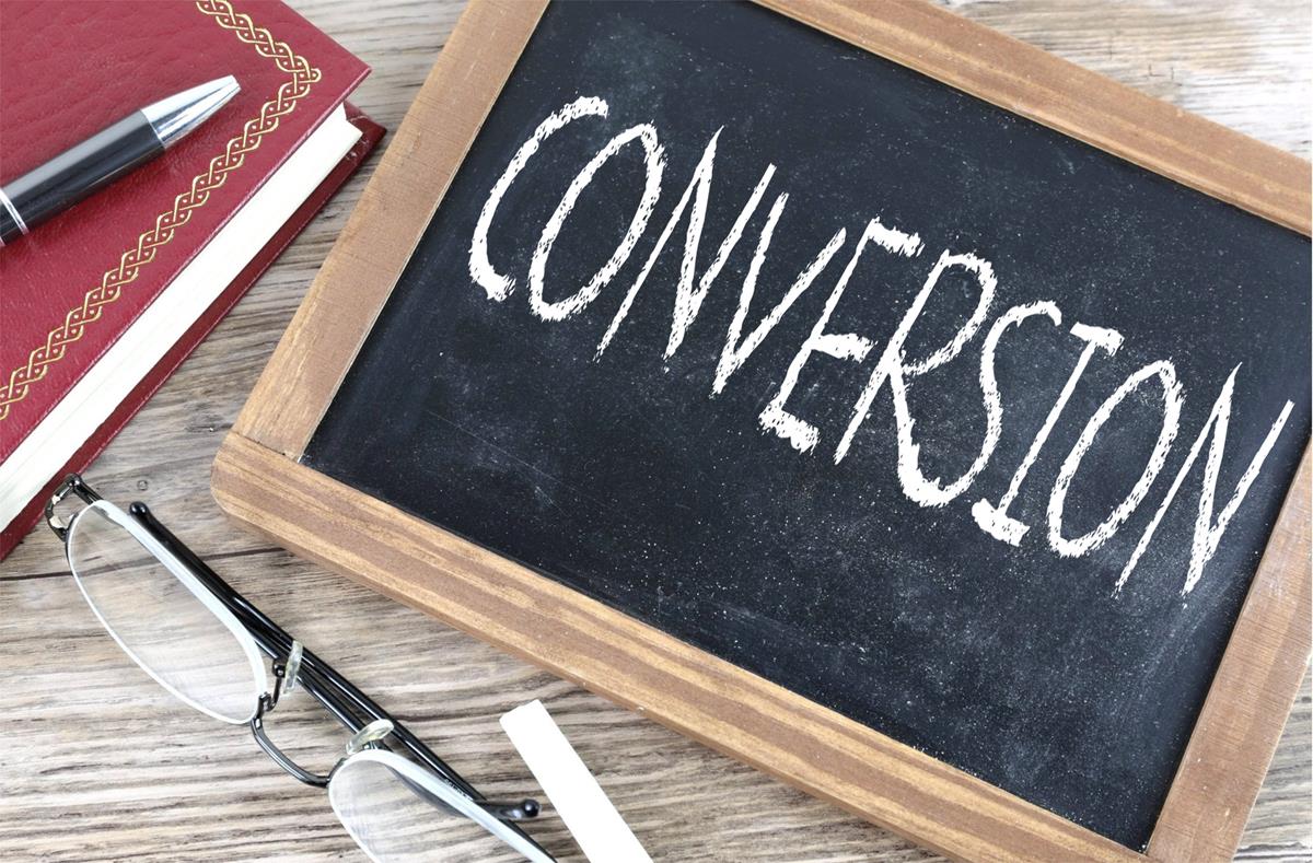 What is a conversion?